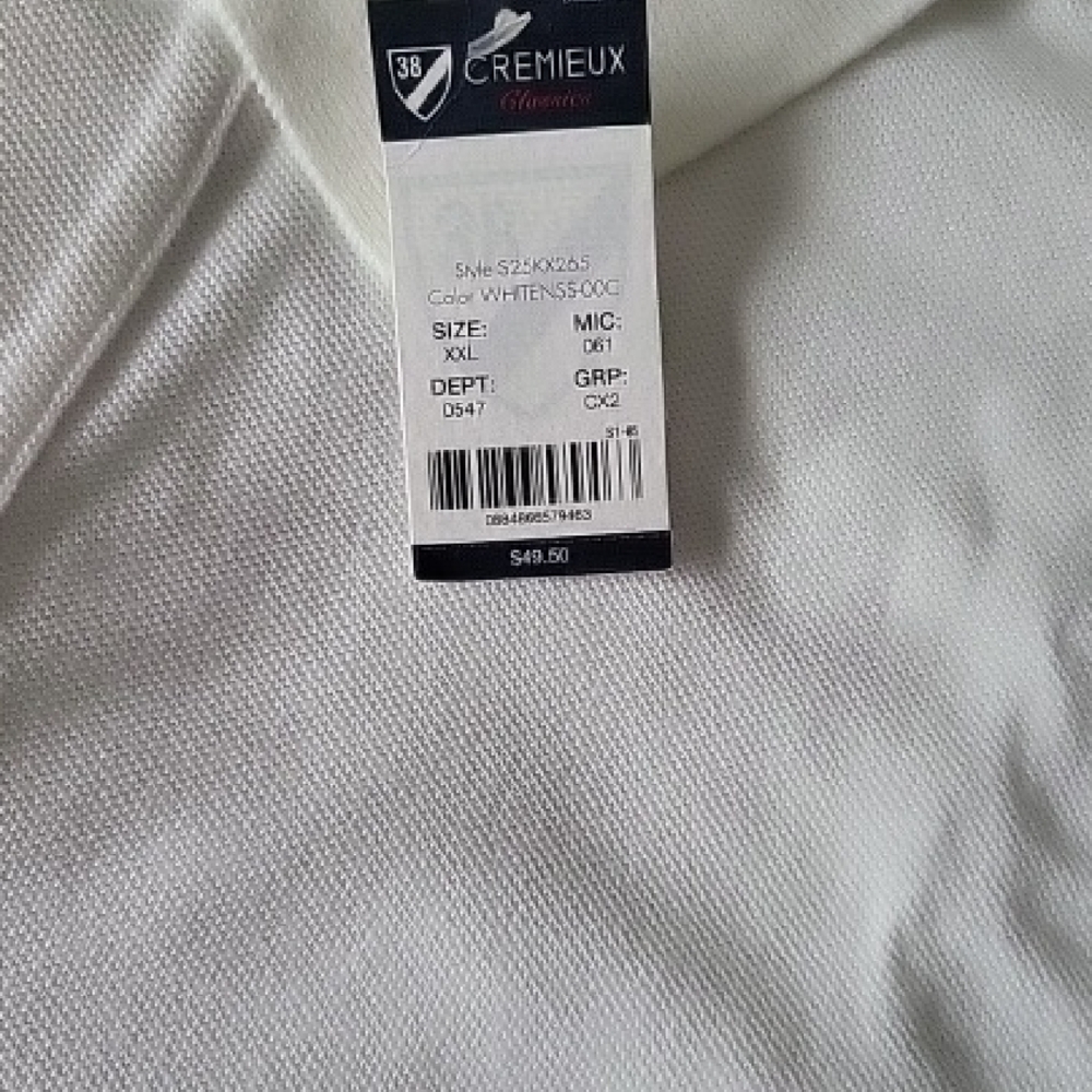 2 Daniel Cremieux White Classic Polo Shirt (2) XXL NWT - Picture 9 of 16
